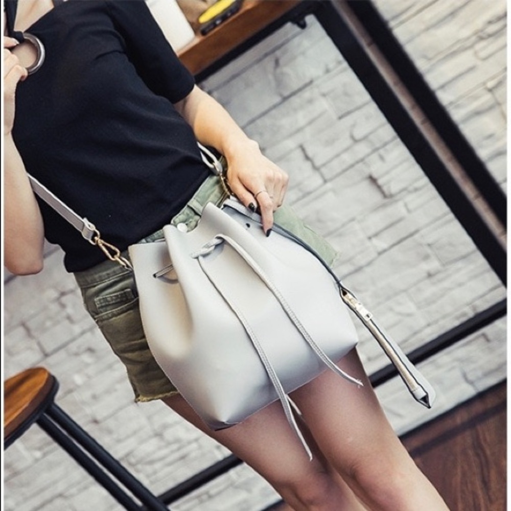 Light Grey bucket bag